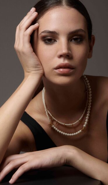 Hope κολιέ με πέρλα και χρυσά στοιχεία